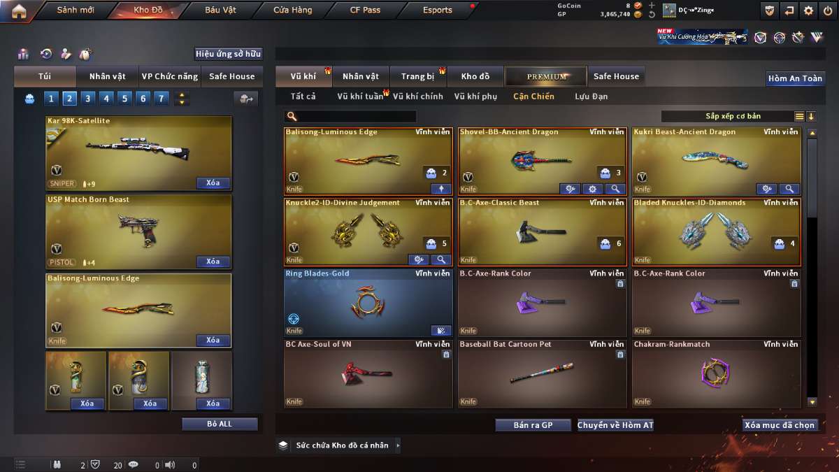 shop acc cf uy tin gia re
